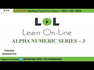 ALPHA NUMERIC SERIES -03 | Basic to Advanced for All competitive exams (Banking) | MOKSHITHA | LOL