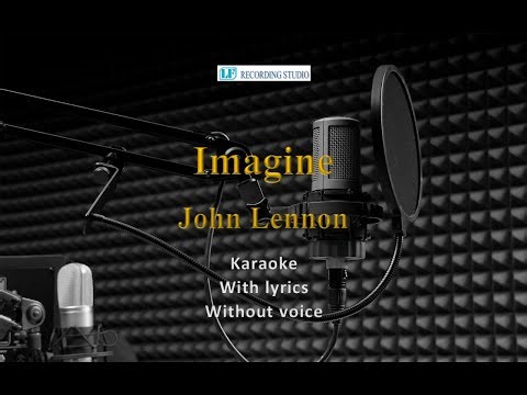 John Lennon - Imagine with lyrics - Karaoke(without voice)