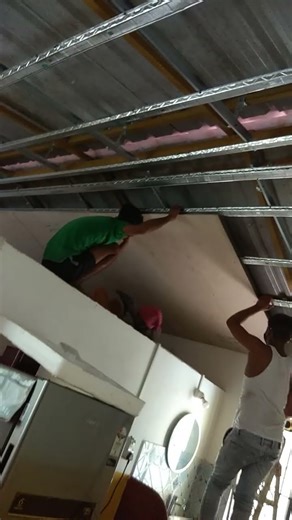 Channel Installation for Cement board Ceiling