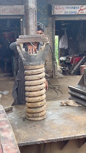 Powerful hydraulic vs the strongest springs #viral #skills #amazing #trending | Ahmad Ali