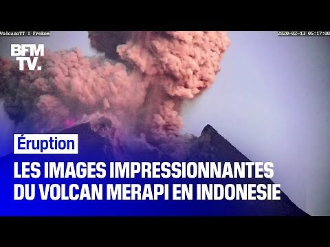 Les images impressionnantes du volcan Merapi entré en éruption en Indonésie sur l'île de Java