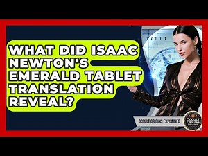 What Did Isaac Newton's Emerald Tablet Translation Reveal? - Occult Origins Explained