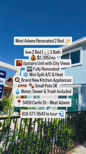 Renovated 2-Bedroom Apartment in West Adams, LA