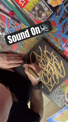 Can you read this? 🧐 Gold Handstyle