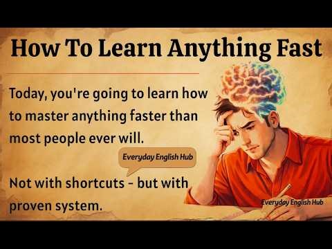 How to Learn Anything Fast || Graded Reader || Improve Your English Fluency ✅️
