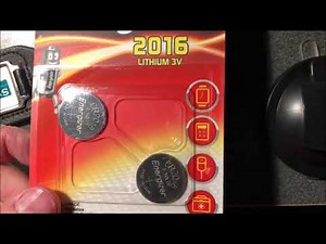 Crysler PT Cruiser key fob battery replacement