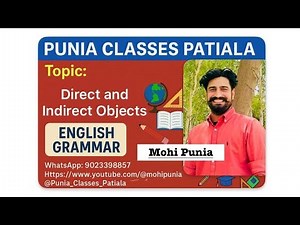 Direct and Indirect Object in English Grammar | Easy Explanation with Examples #puniaclassespatiala