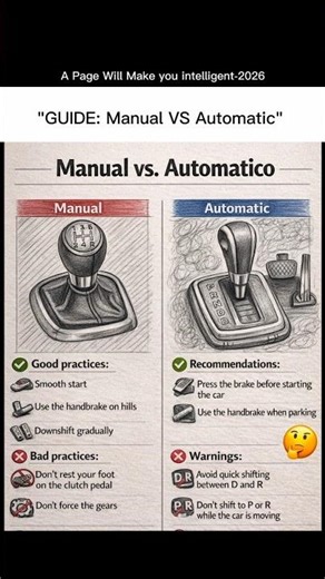 Guide: Manual VS Automatic...😳