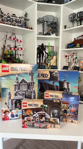 Here’s a look at the new LEGO One Piece sets that are releasing on August 1st! They are: 75646 - Garp’s Marine Battleship 1,705 pieces £149.99/$169.99/€169.99 75645 - Battle at Drum Castle 1,038 pieces £89.99/$99.99/€99.99 75642 - Showdown with Captain Smoker 547 pieces £54.99/$59.99/€59.99 75641 - Dr. Hiriluk’s Hideout 271 pieces £24.99/$29.99/€29.99 Let me know what you think to these sets in the comments! Thanks to the LEGO Group for gifting us these sets early as part of the LEGO Ambassador 