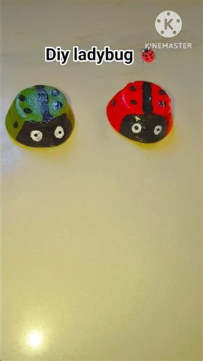 diwali k bache hue diyo se bnaye ladybug 🐞#shorts #diy #craft #ladybug #reuse #youtubeshorts