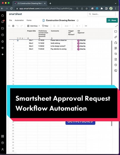 Smartsheet Approval Request Workflow Automation