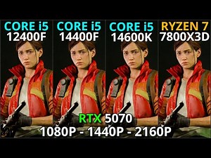 Core i5 12400F vs Core i5 14400F vs Core i5 14600K vs Ryzen 7 7800XD | RTX 5070 | 1080p, 1440p, 4K