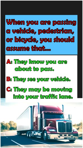 CDL Test Prep: "Passing Safely" #passing #safely #automobile #trucking #cdl #truckdriver #facts