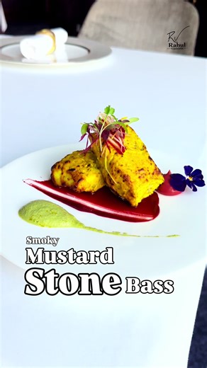 Smoky Mustard Stone Bass Recipe by Chef Vashi