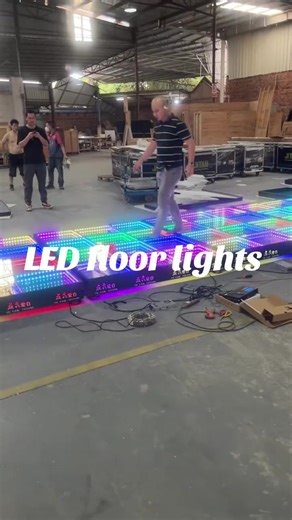 LED interactive floor tile lights: High load-bearing capacity, withstands heavy foot traffic, easy to install and quick to start.#HengyangLEDAbyssTileLight #StageLighting #LEDGroundTiles