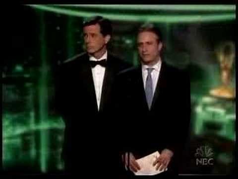 Stephen Colbert and Jon Stewart Present at the Emmys
