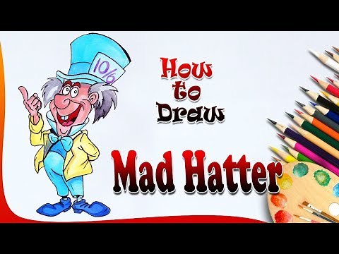 How to draw Mad Hatter | Alice in Wonderland drawing | Easy drawing step by step