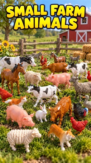 Smallest farm animals unboxing 🐈🐄🐓| tiny Animals Toys