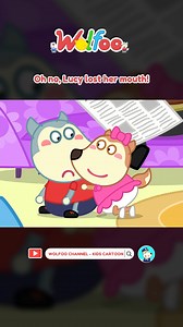 Help, Lucy lost her mouth 🥺 #wolfoo #cartoonforkids #educational | Wolfoo Kids Cartoon