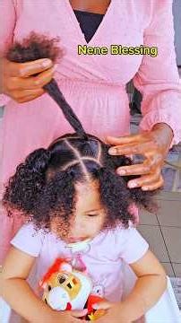 Cute beaded braids for curly hair tutorial #kidshairstyles #braiding #hairtok