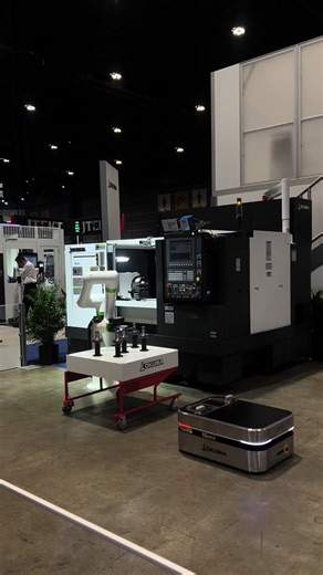 You won’t believe the automation here at Okuma! #okuma #imts #chicago #machine #automation