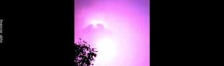 Purple lightning storm captured in India