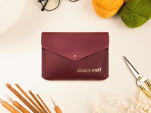 Thread Organizer Bag, Personalized Leather Sewing Case, Custom Leather Storage for Sewing Supplies, Handmade Sewist Gift, Sewing Supply Case - Etsy