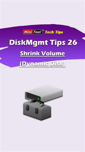 Disk Management Tips #26 - Shrink Volume⚡ Need to free up space on your dynamic disk? Discover how to shrink dynamic volumes with Disk Management and MiniTool Partition Wizard. #WindowsTips #diskmanagement #dynamicdisk | MiniTool