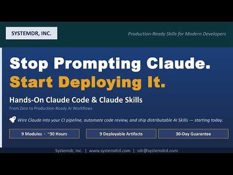 Claude Code + Claude Skills: Build Production-Ready AI Workflows (Automate PR Reviews, Tests, CI/CD)
