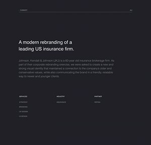 A modern rebranding of a leading US insurance firm