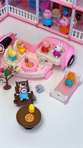 Peppa Pig Picnic Time Setup #peppapig #asmr #unboxing #satifying #toyhouse