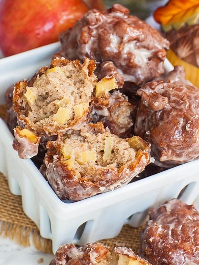 Super Easy Apple Fritters (video)