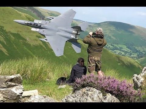 Mach Loop Flybys and a Special F-15 Strike Eagle, F-35 Lightning Low level