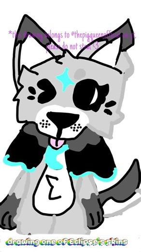 drawing one of eclipse’s skins! #dw #dandysworld #art #drawing #short #shorts