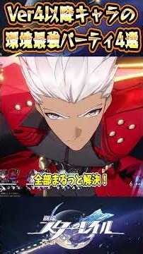 【崩スタ】最新版！現環境最強パーティ4選