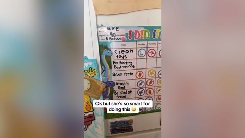 6-Year-Old Girl Finds Ingenious ‘Loophole’ In Mom’s Daily Rewards Chart