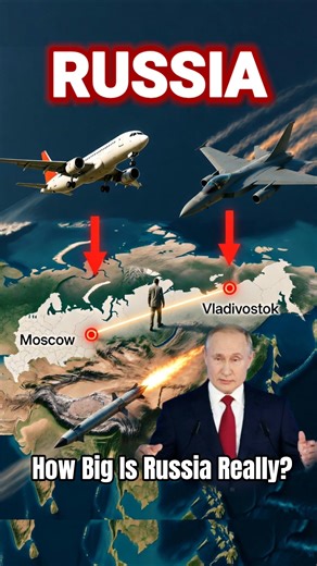 How Big Is Russia Really? #shorts #russia