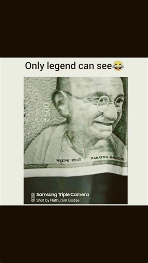 only legend can see 😂😂 mahatma gandhi shot by 🤣 #memes #mahatmagandhi #shotby #freedom #nathuramg