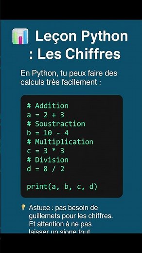 Leçon Python : faire des calculs facilement 🧮💻 #coding #humour #tutorial #memes #codehumor #python