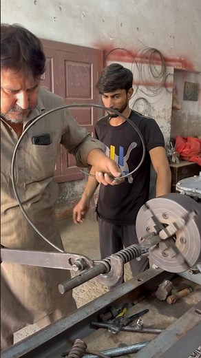 Simple spring making by perfect method #shortvideo