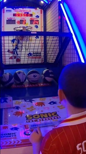 Sonic Basketball Arcade Game #arcade #sonic #sega #amusementpark #arcadegame #gameplay #games