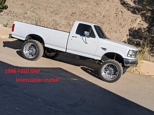 Loud N Proud 1997 Ford OBS F350 7.3 Powerstroke GXP intercooler kit install