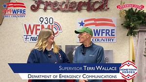 The Free Country Wake Up Crew's Tom Whalen chats with Terri Wallace of Frederick County Emergency Communications! WFRE and Overhead Door Company of Frederick are proud to present Hometown Heroes. Each week, we’ll highlight a different serviceman or first responders from various agencies dedicated to keeping Frederick the thriving, healthy community we know and love! | Free Country 99.9 WFRE