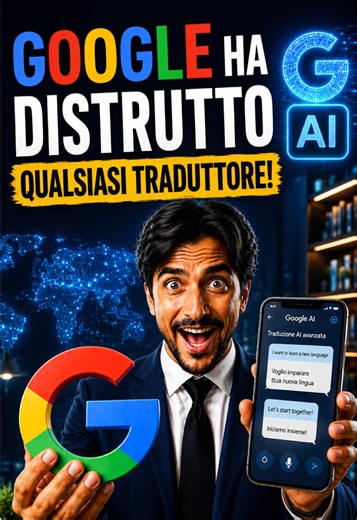 Google ha distrutto qualsiasi traduttore! Impara gratis una nuova lingua con la sua nuova IA! Guarda il video e commenta con Google se vuoi il link in chat📩✅ #google #aitools #ia #ai #consigli