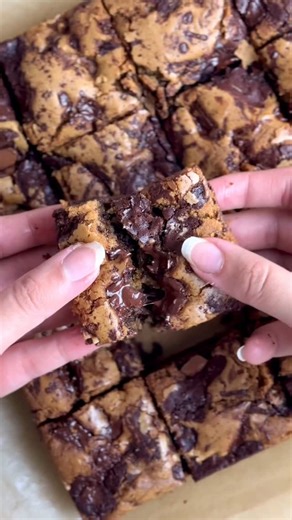 Zoha Malik on Instagram: "Brown butter brookies - because sometimes you need both a cookie and a brownie in one bite. They’re fudgy, gooey, chocolatey, buttery and everything that’s good in this world 🤤 Comment “brookies” for the recipe or go to https://bakewithzoha.com/brown-butter-brookies/ 🫶🏻 #brookies #brownies #cookies"