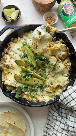 Salsa Verde Enchilada Skillet by Monica Echeverri