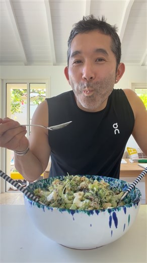 Yasu Michino on Instagram: "My life revolves around handbags (quality ones) but when I have a bit of time over the weekend, I love making things. A great salad for example! I learned about the Carmel Forest salad from @sarah_lasry (thank you Sarah!) a while back and I’ve been obsessed ever since! Adding or alternating some ingredients and making it different each time. So who knew designing and cooking are similar in approach!? What’s your go to account for easy cooking? I am always looking for 