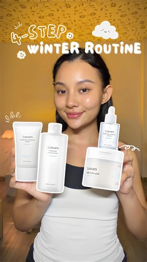 Thiên Trang on Instagram: "4-Step K-Skincare Winter Routine #Luvum #Loveluvum #Luvumssador #Designedforskin #luvumglow"
