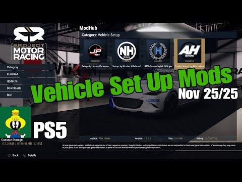 Setups by Jesper Pedersen /Nicolas Hillebrand/ Michi Hoyer /Alex Hobbs on Project Motor Racing