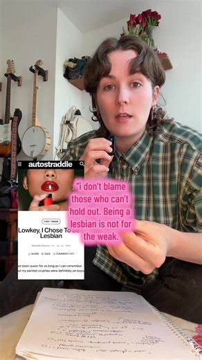 this actually has nothing to do with lesbians (and everything to do with centering men). #lesbians #wlw #lgbtq #decentermen #nonbinary